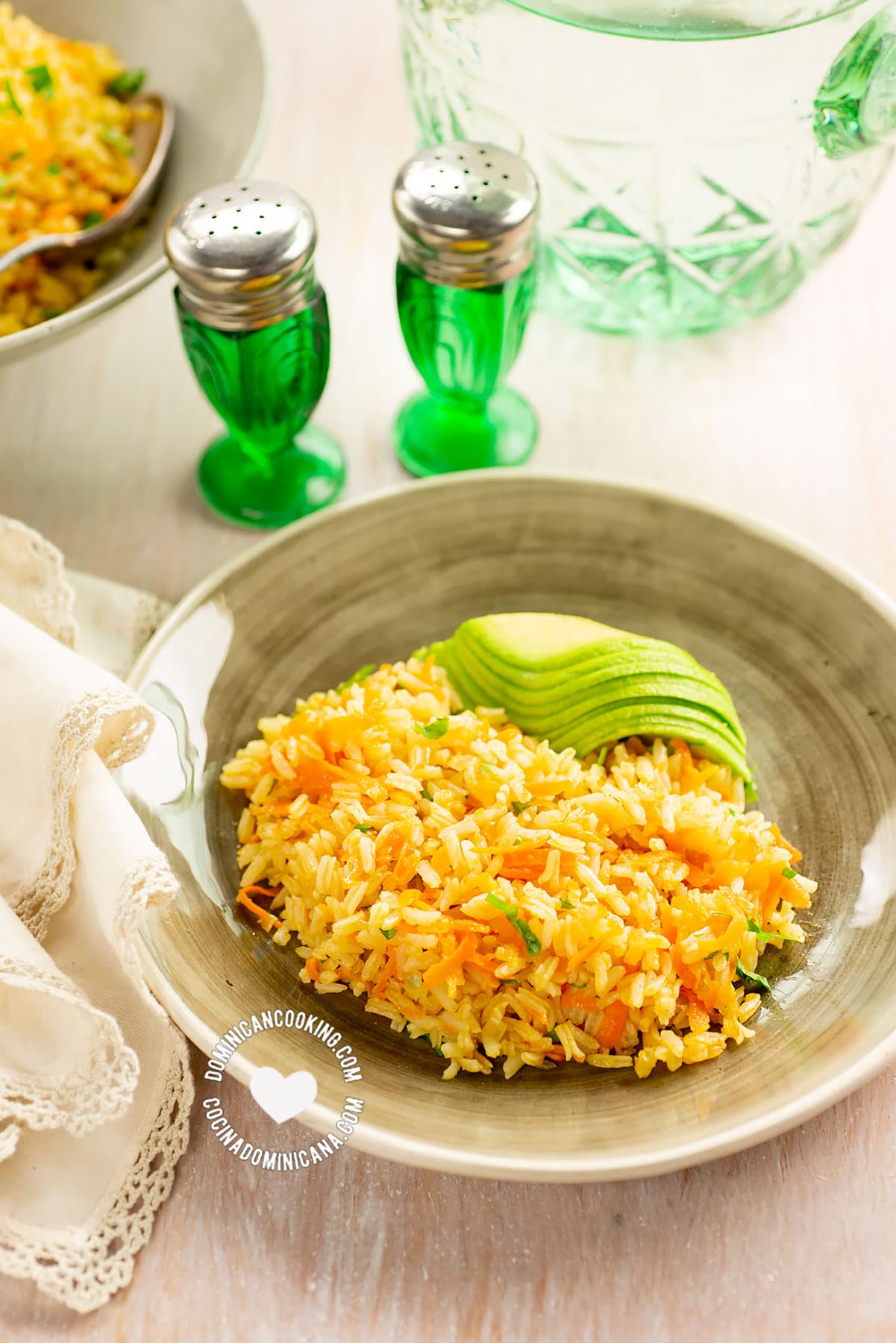 Arroz amarillo (Dominican yellow rice).
