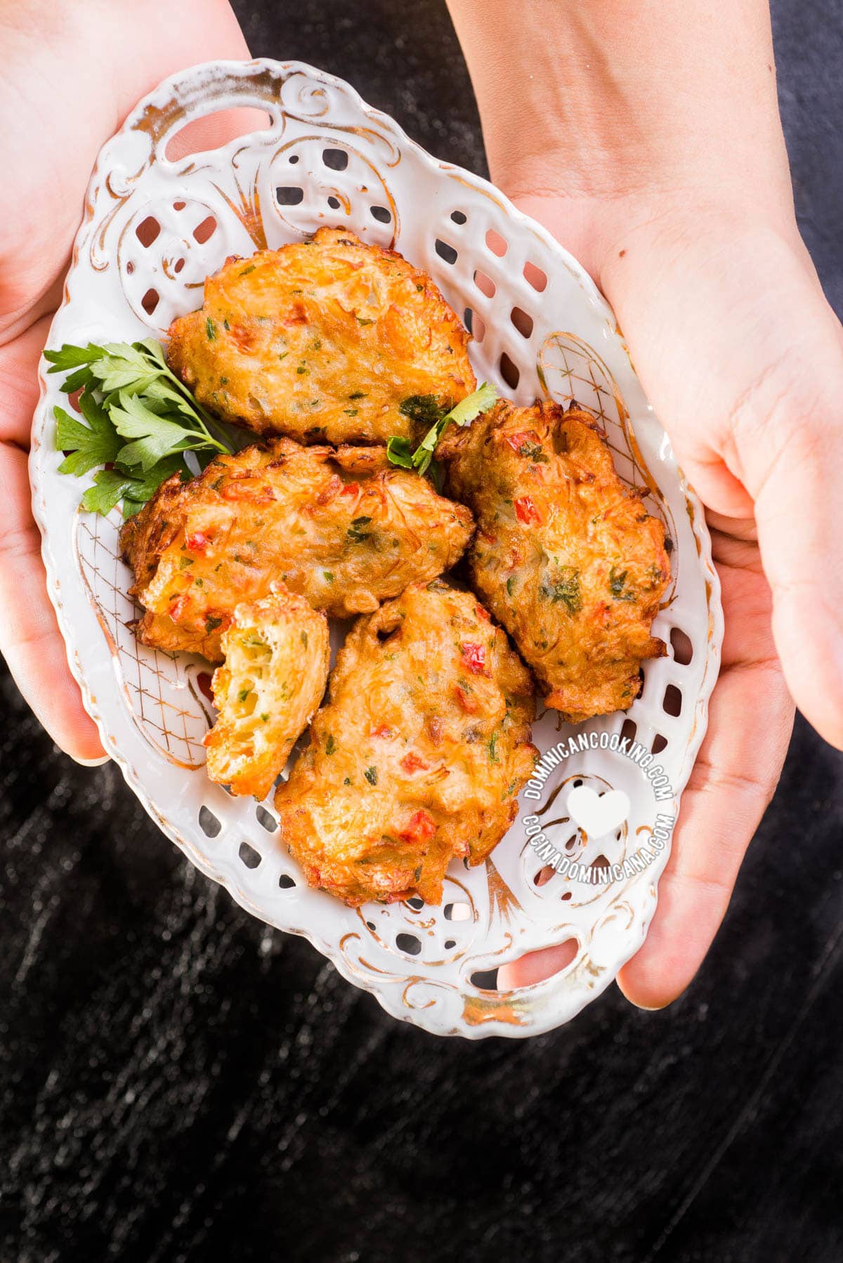 Bacalaitos (Codfish Fritters).