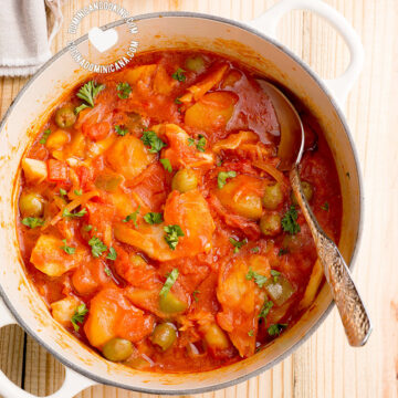 Bacalao guisado.