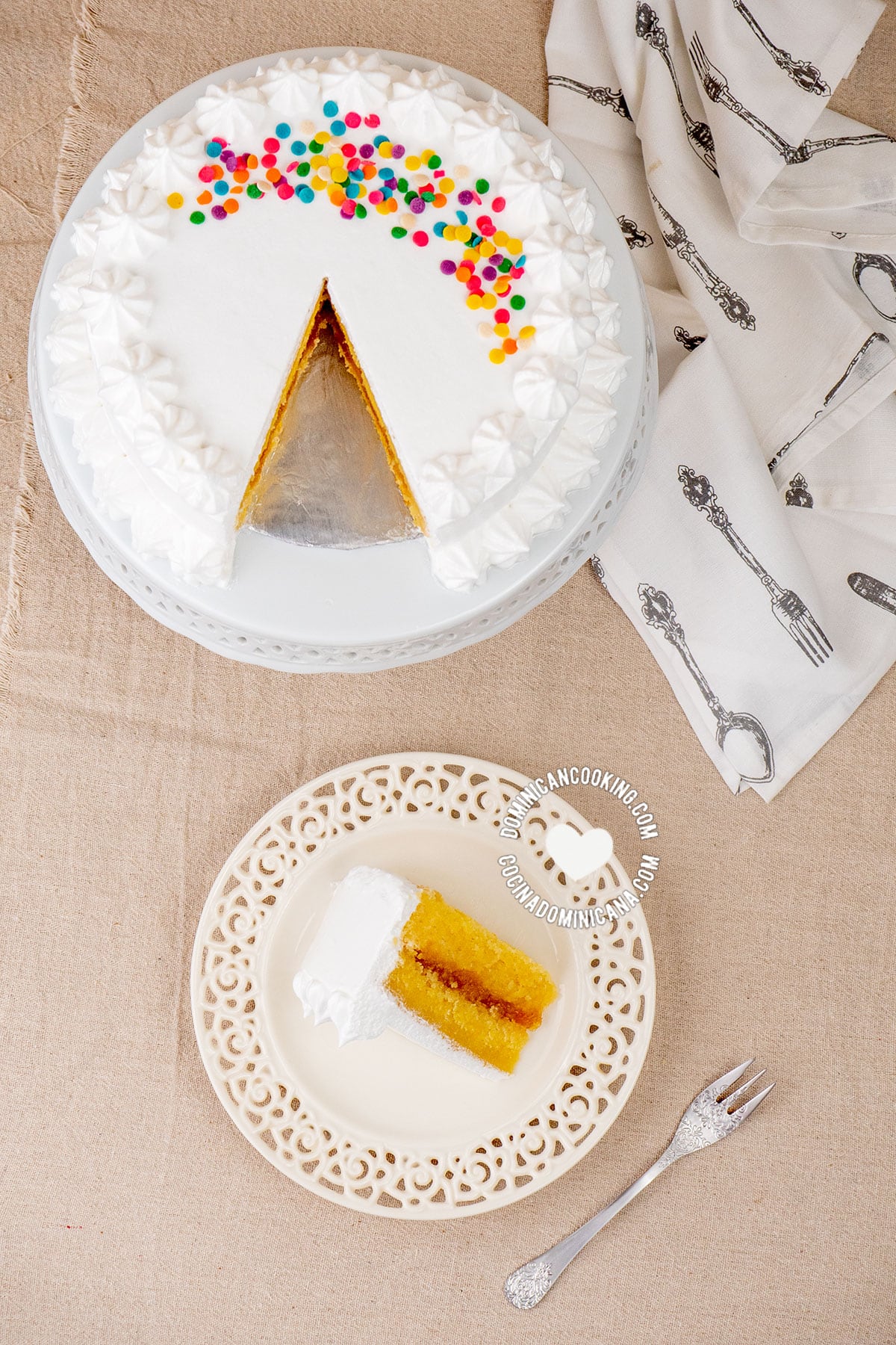 Dominican birthday cake.