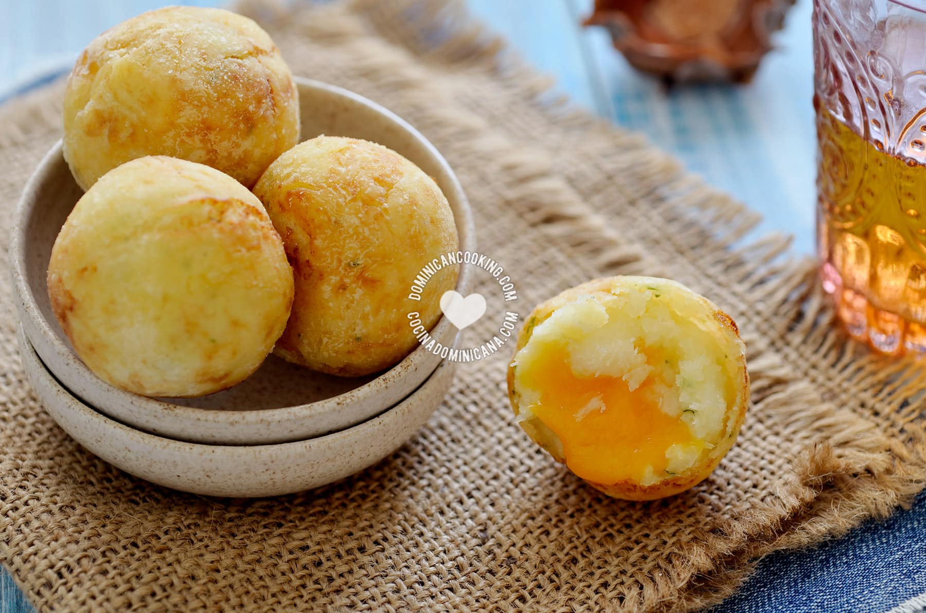 Bollos de yuca.