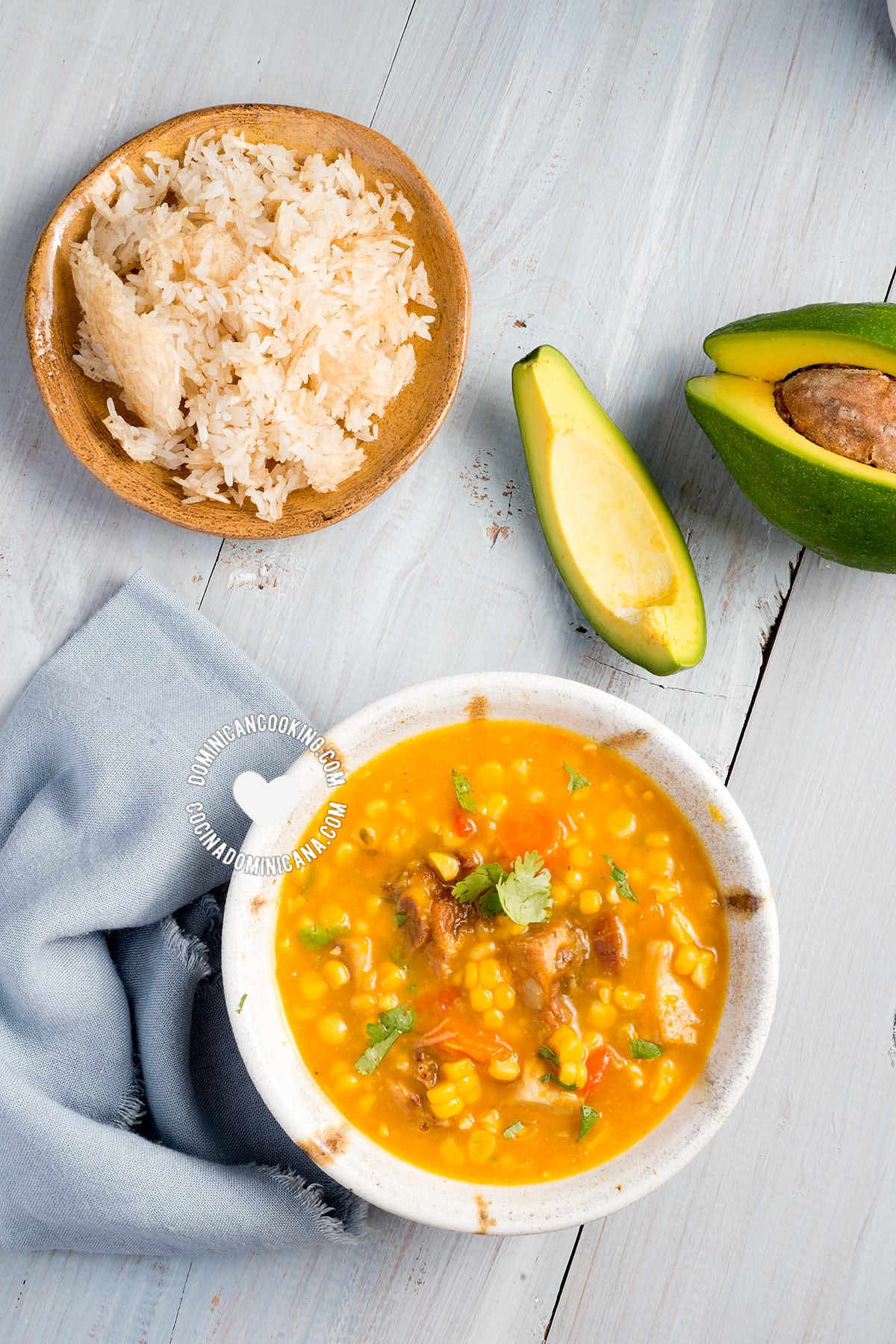 Sweet corn stew.