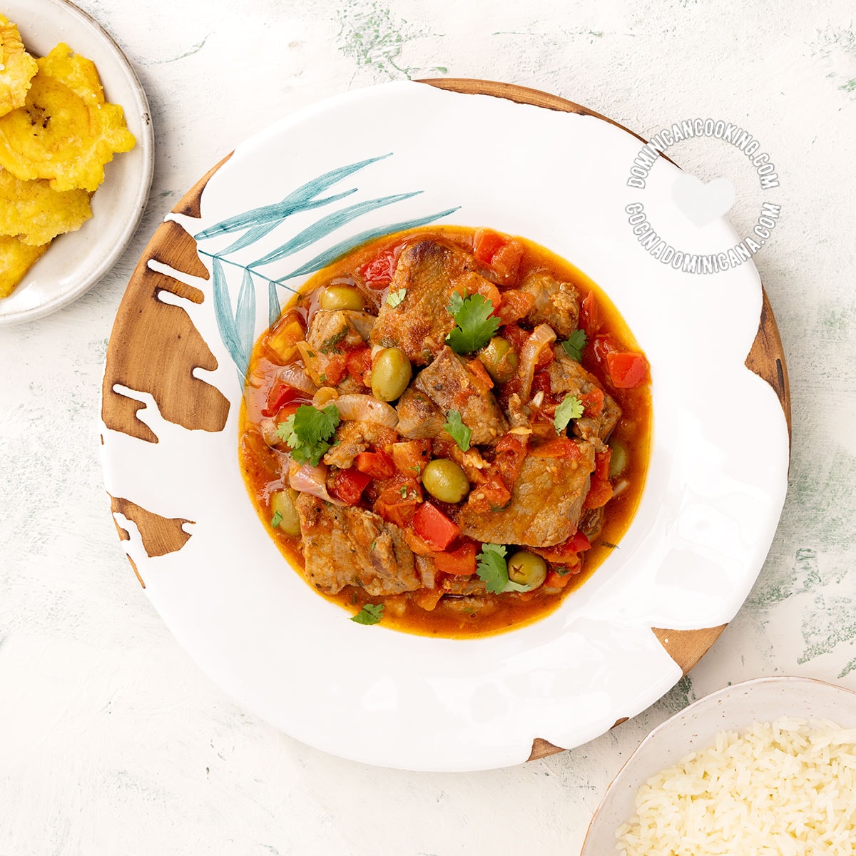 Puerco guisado (Dominican pork stew).