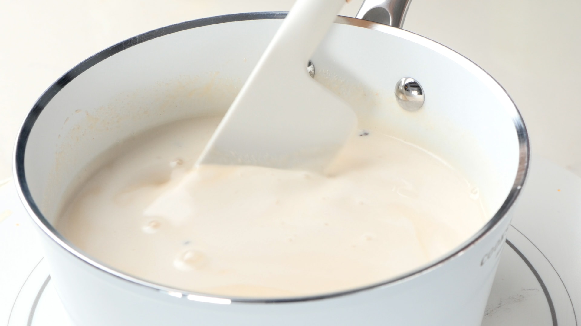 Heating cocoa.