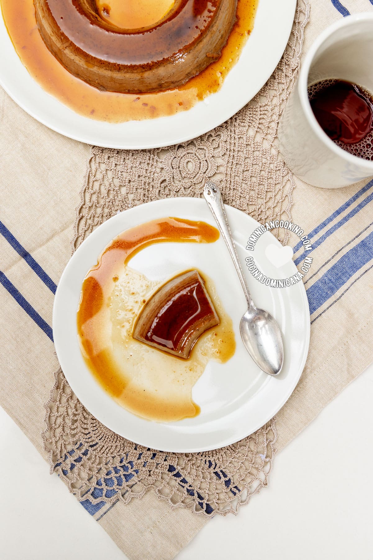 Chocolate flan.