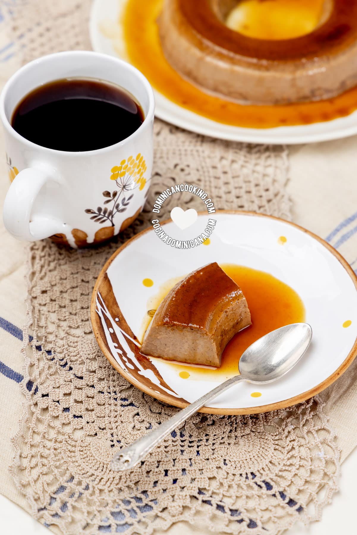Chocolate flan.