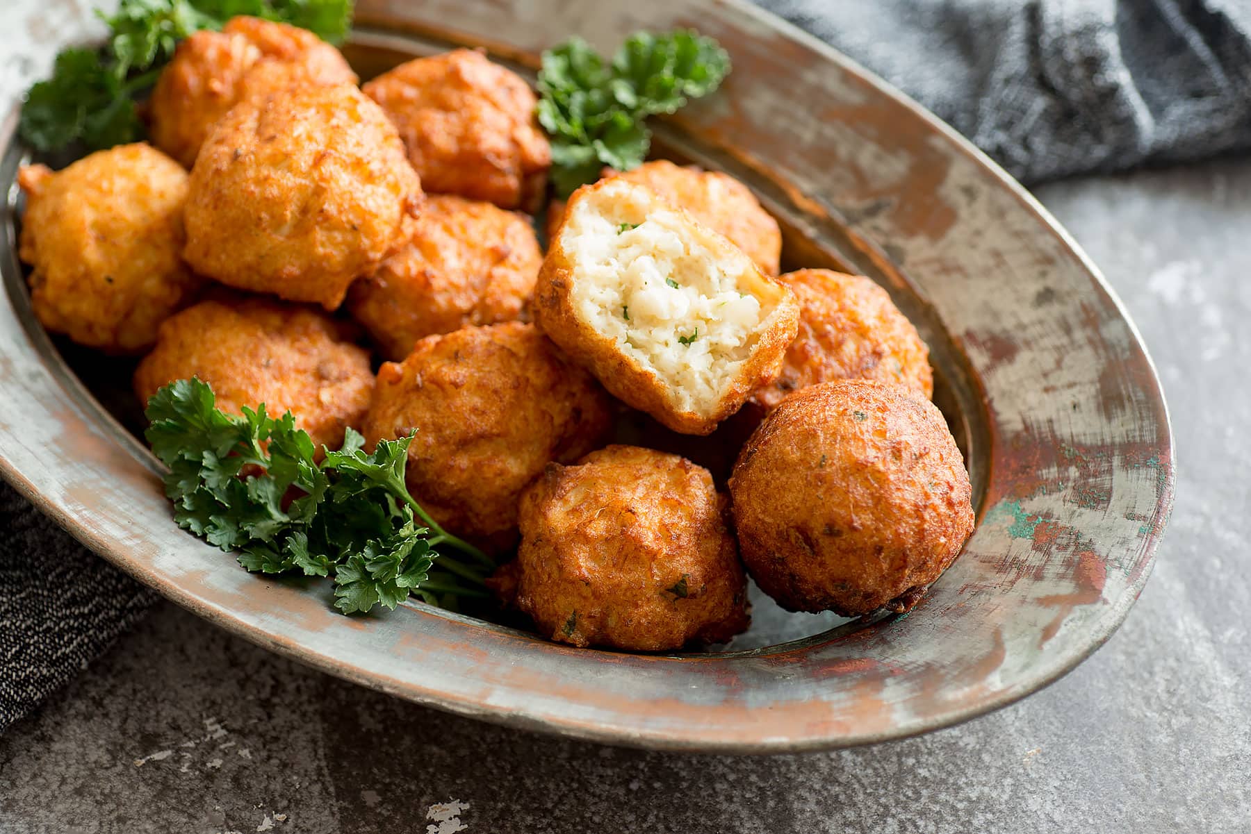 Cod fish balls.