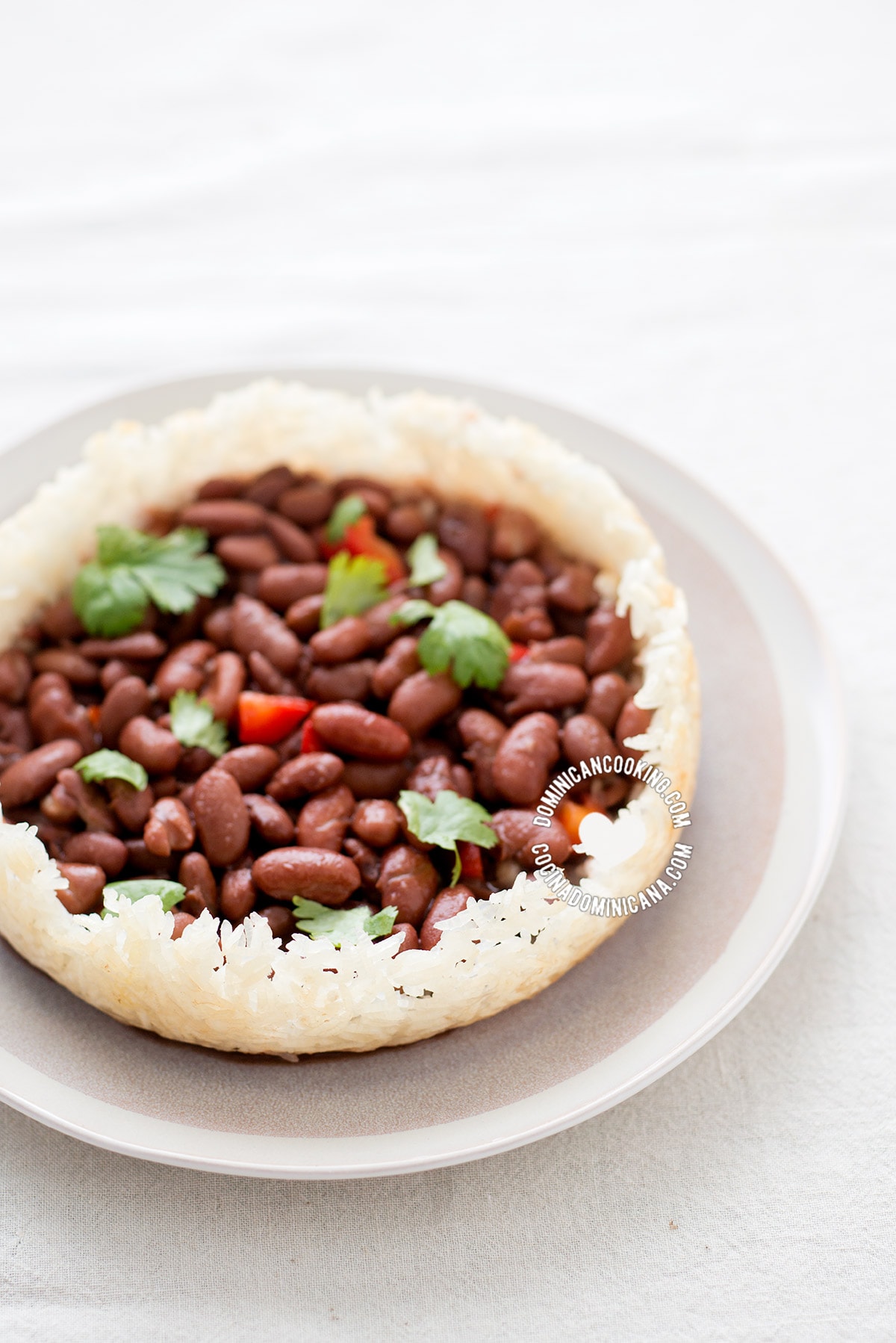 Concón with Dominican beans.