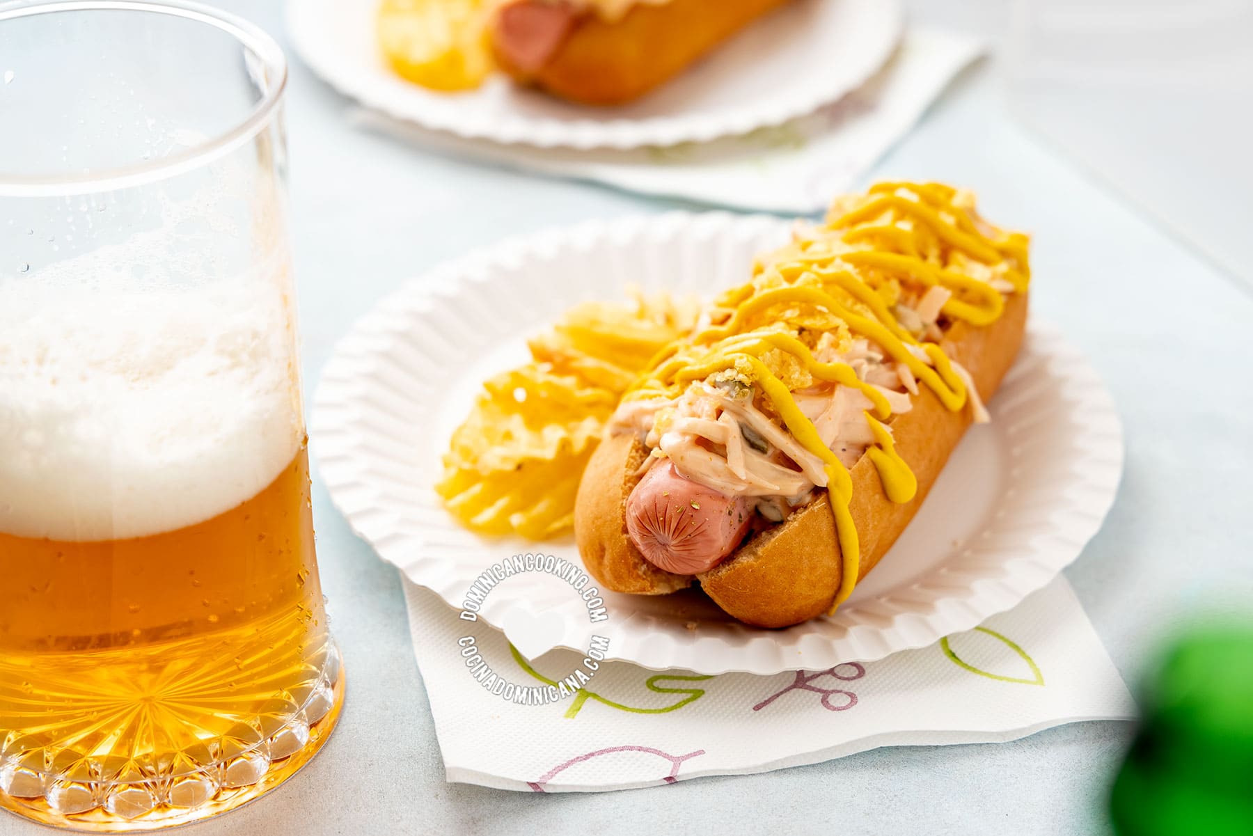 Dominican hot dog.