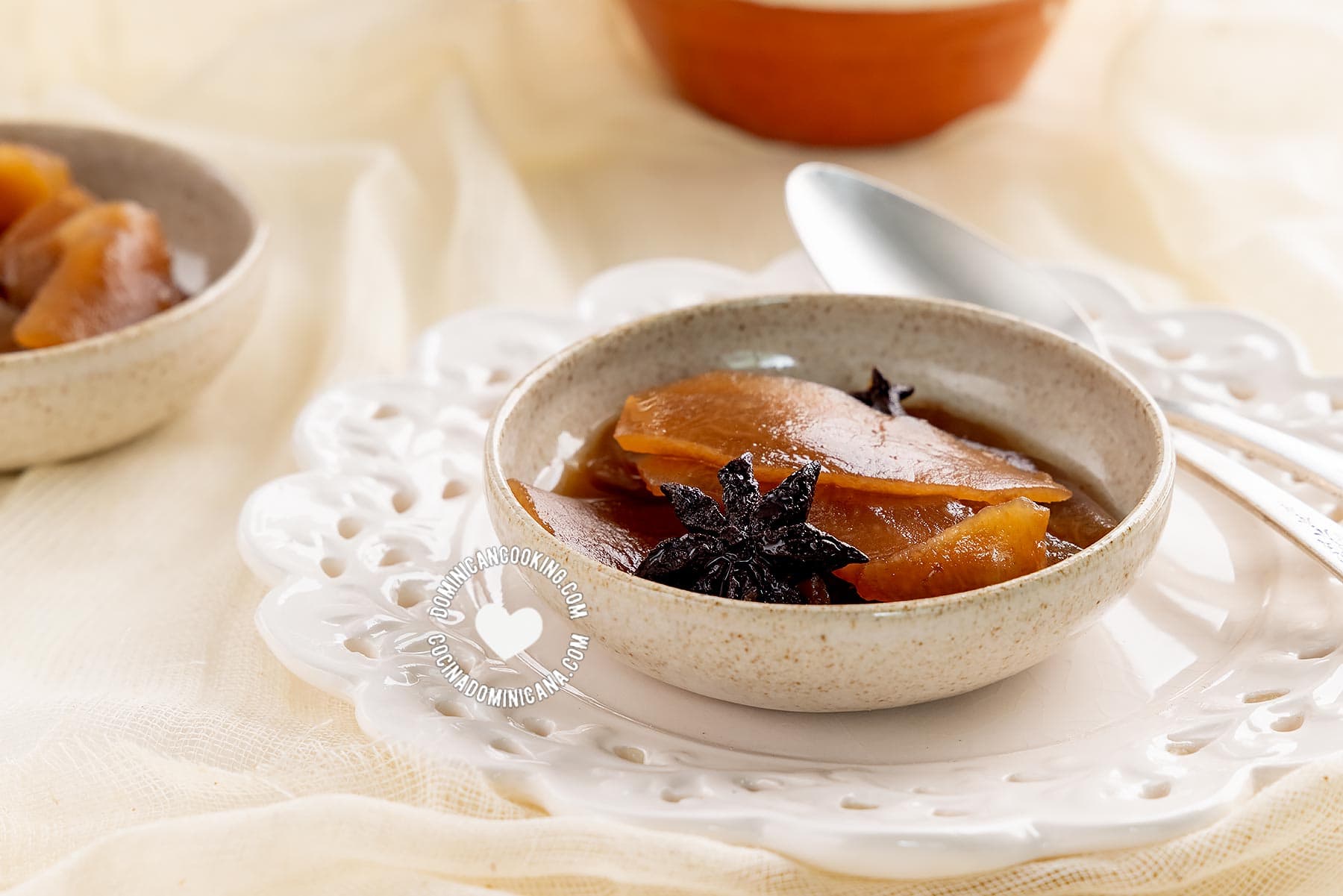 Dulce de tayota (chayote in spiced syrup)