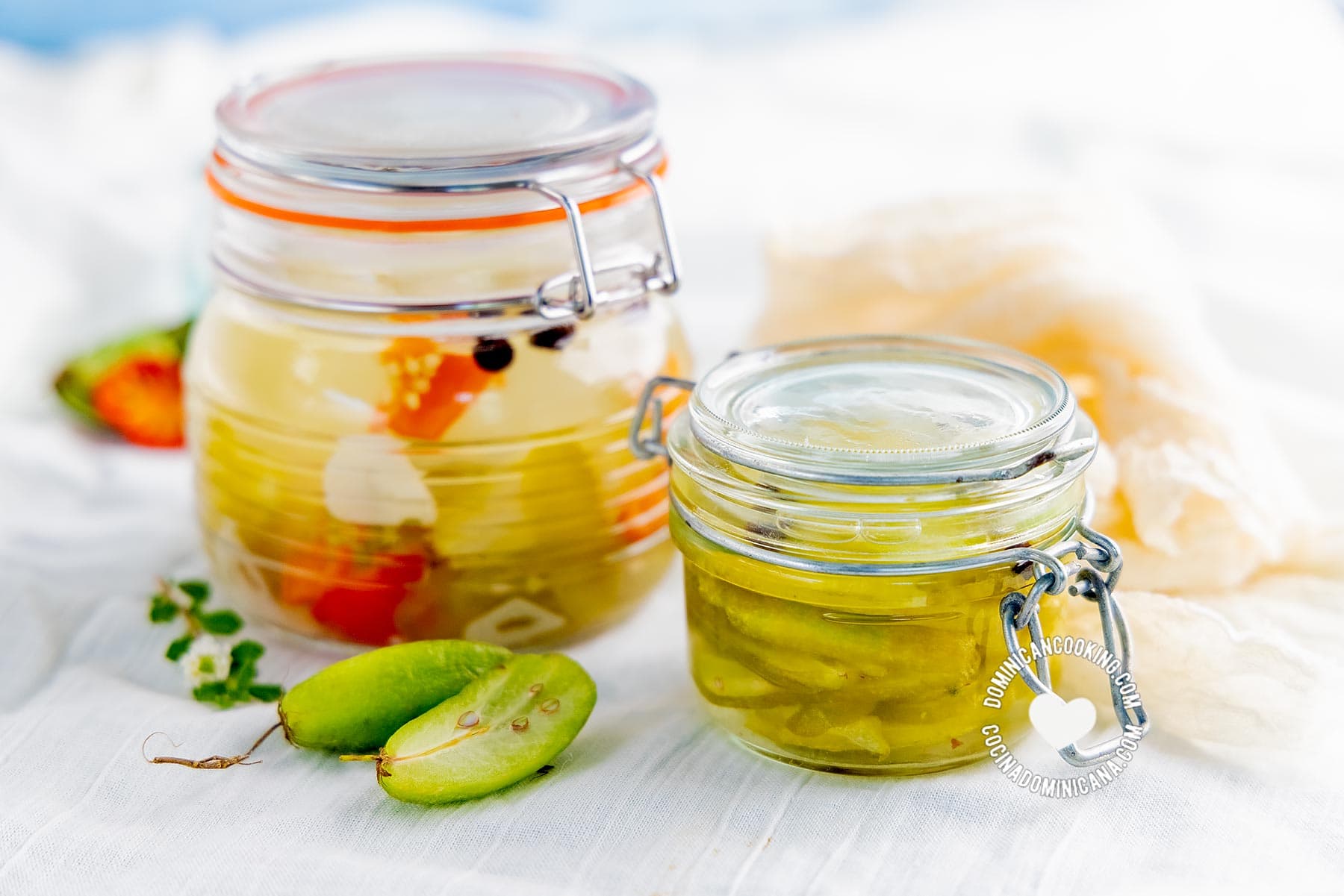 Vinagre de vinagrillo o pepinillo (bilimbi "vinegar").