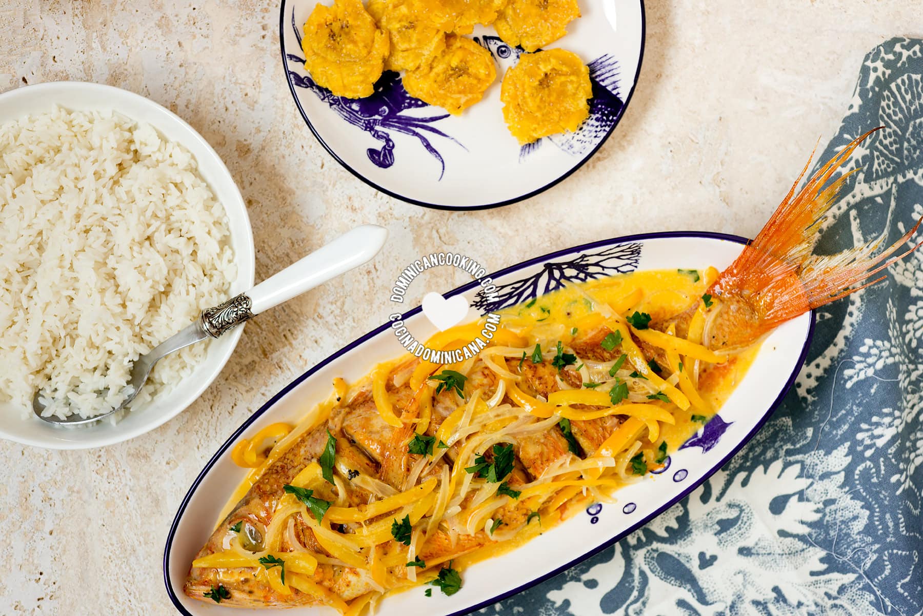 Pescado con coco.