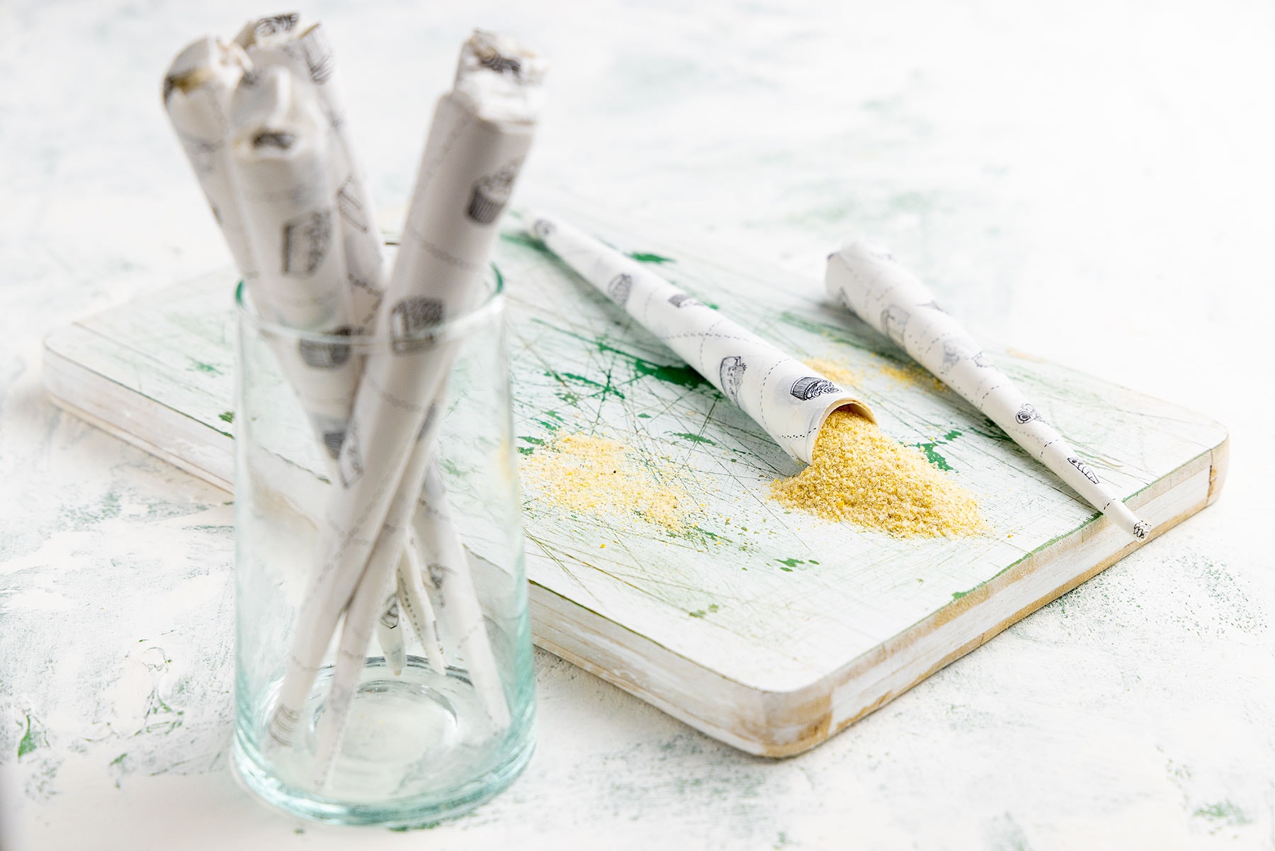 Gofio (sweet corn powder).