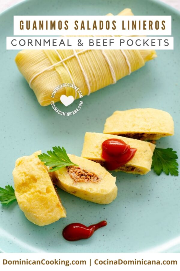 Guanimos salados linieros (cornmeal and beef pockets) recipe.