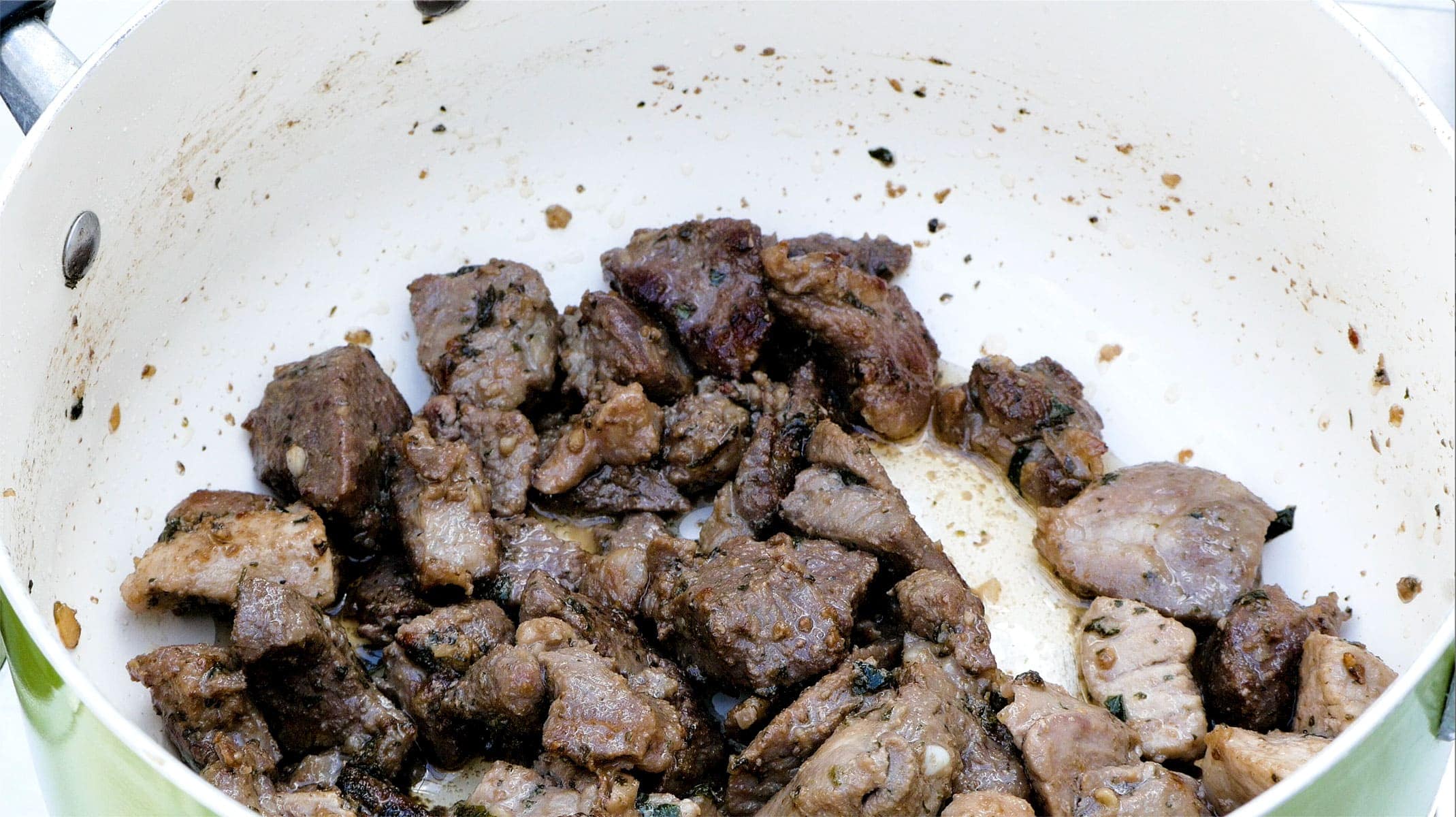 Cooking the meat