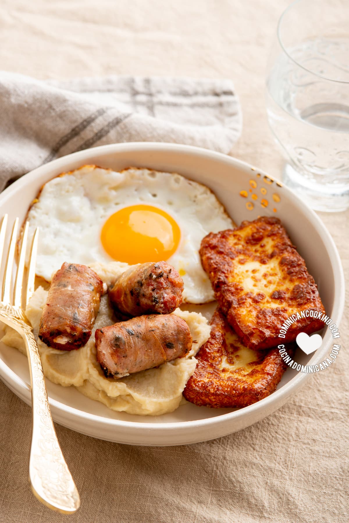 Dominican keto breakfast.
