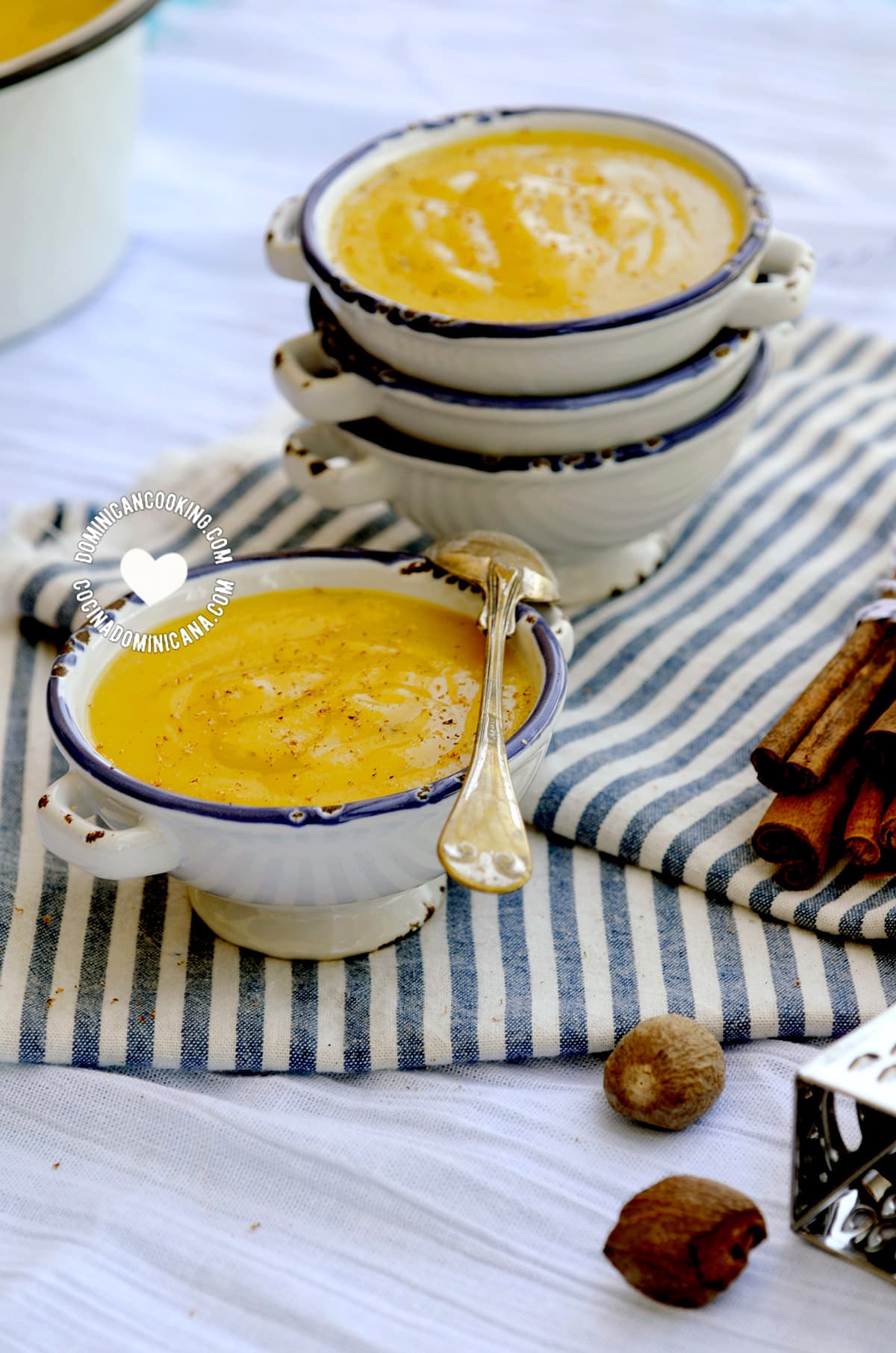 Majarete (Dominican corn pudding).
