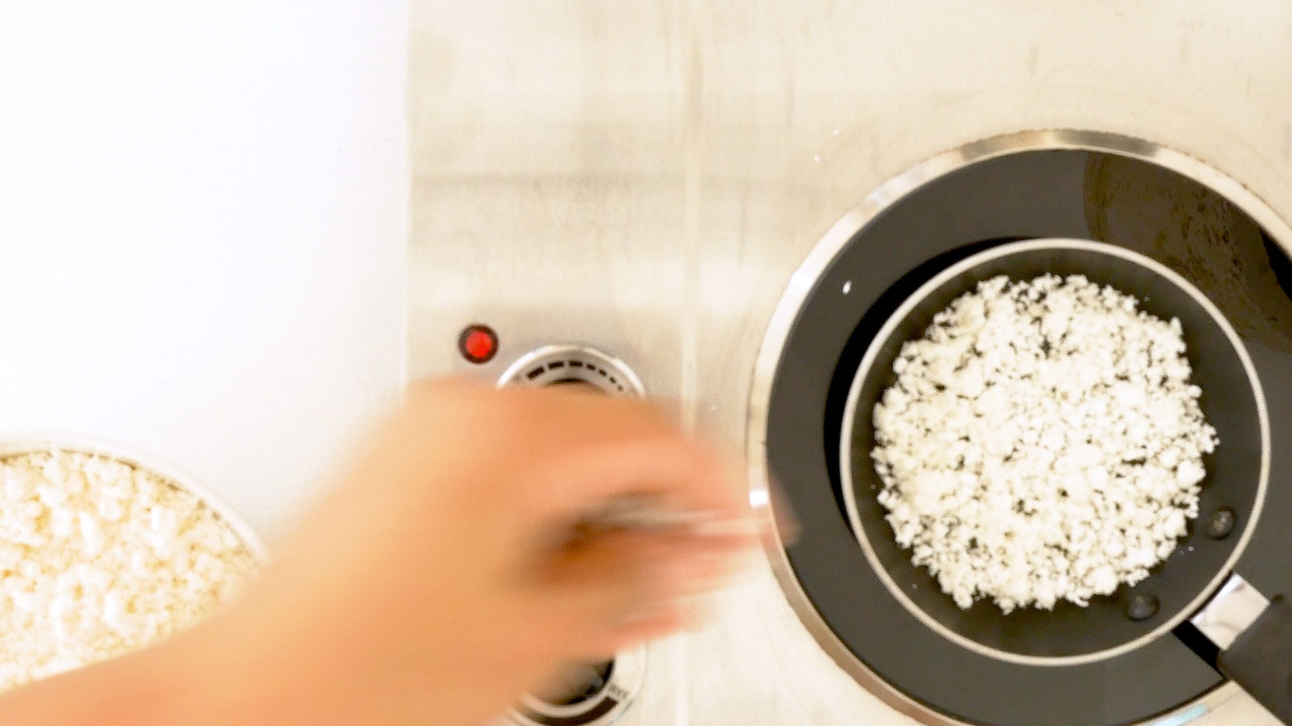 Cooking casabe.
