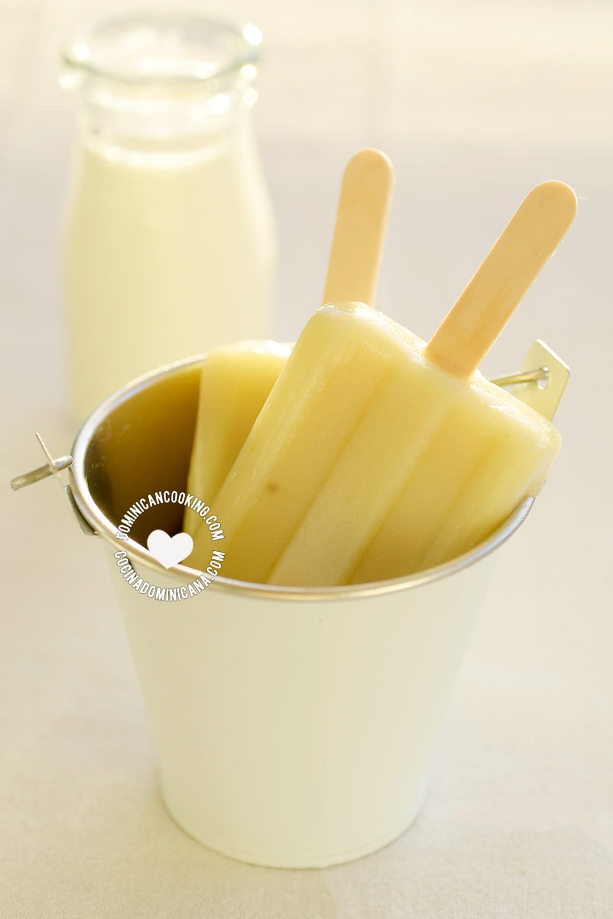 Paletas de batata y coco.