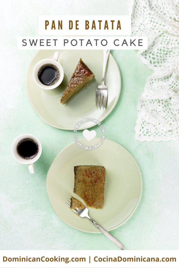 Pan de batata (sweet potate cake) recipe.