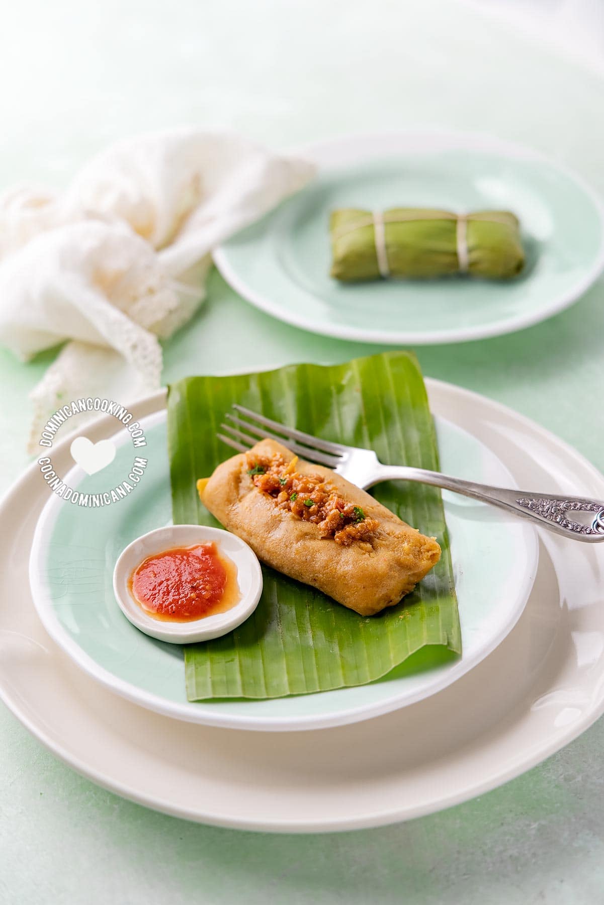 Pasteles en hojas (Dominican "tamales").