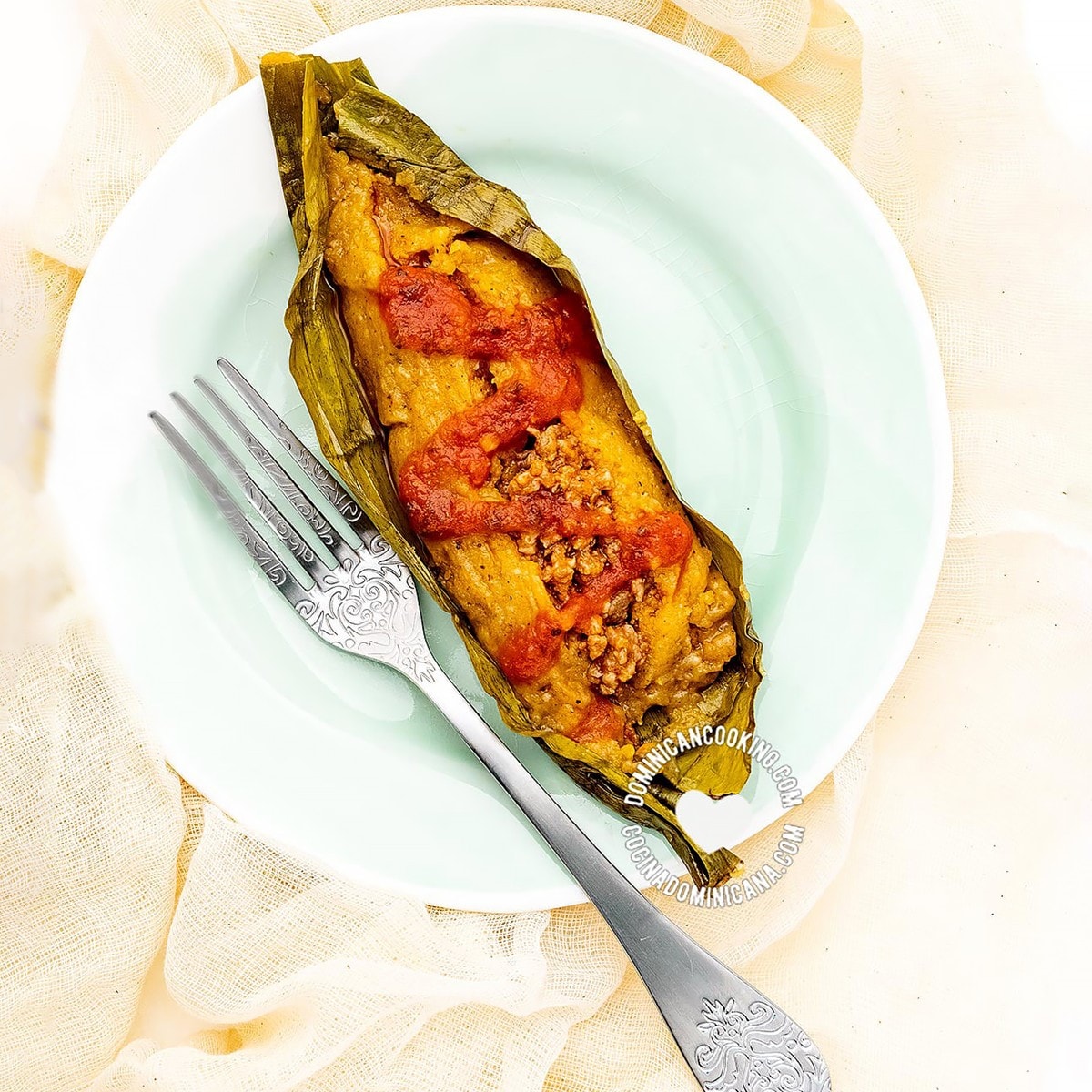 Pasteles en hoja.