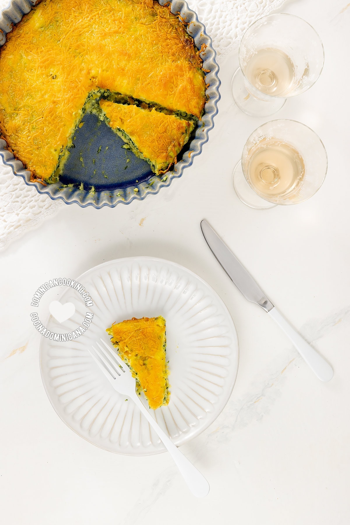 Pastelon de cepa de apio (celery root bake).