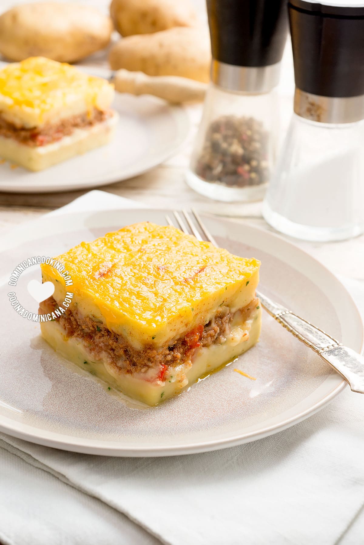 Pastelón de papa.