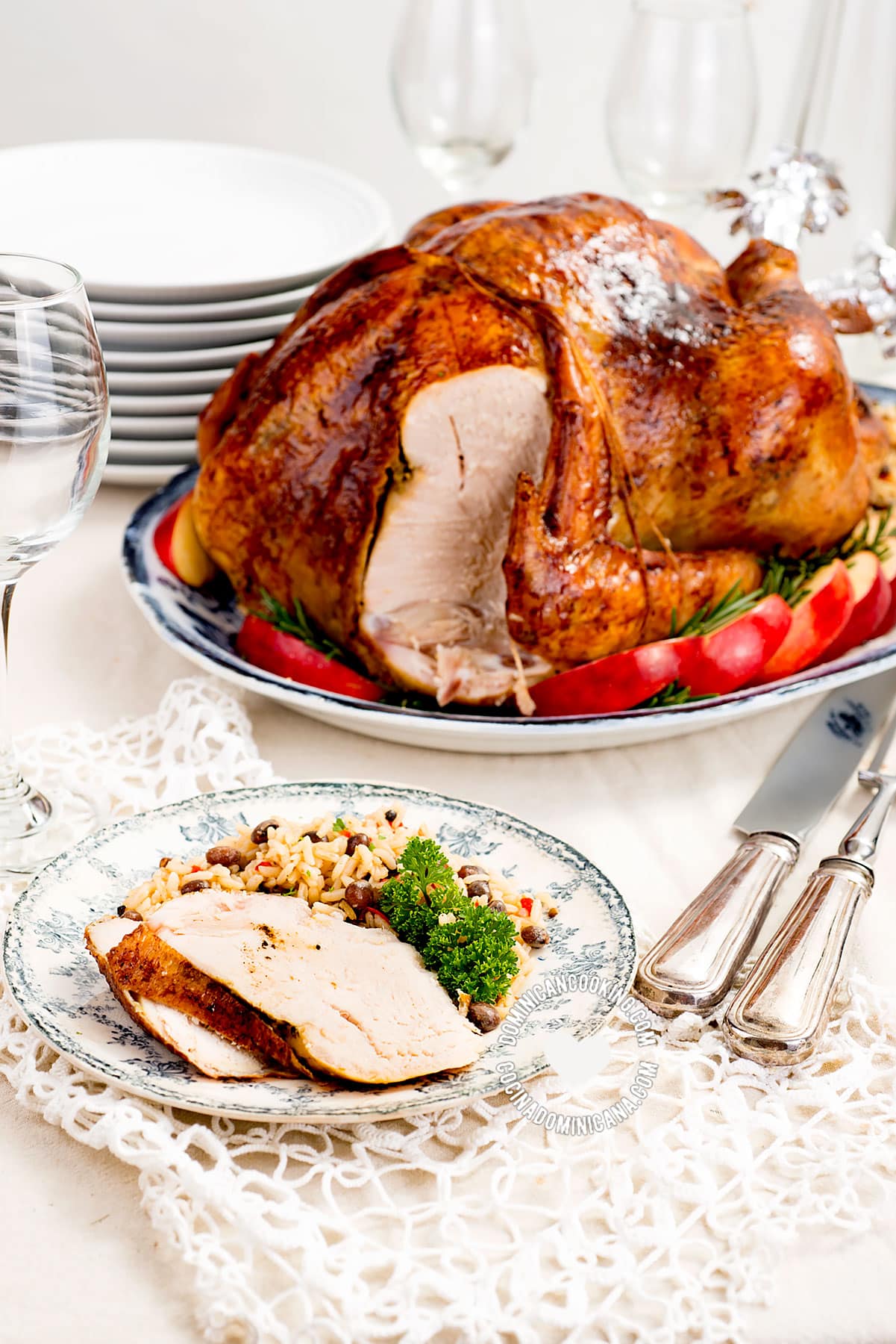 How to make dominican turkey pavo dominicano.