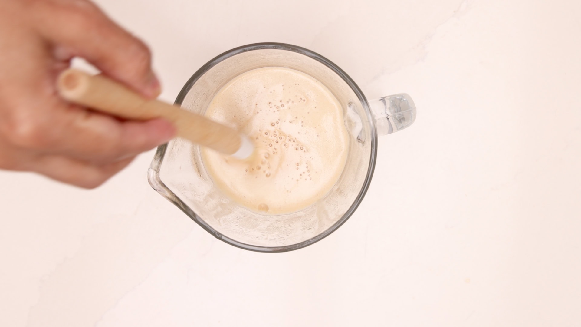 Stirring to cool.