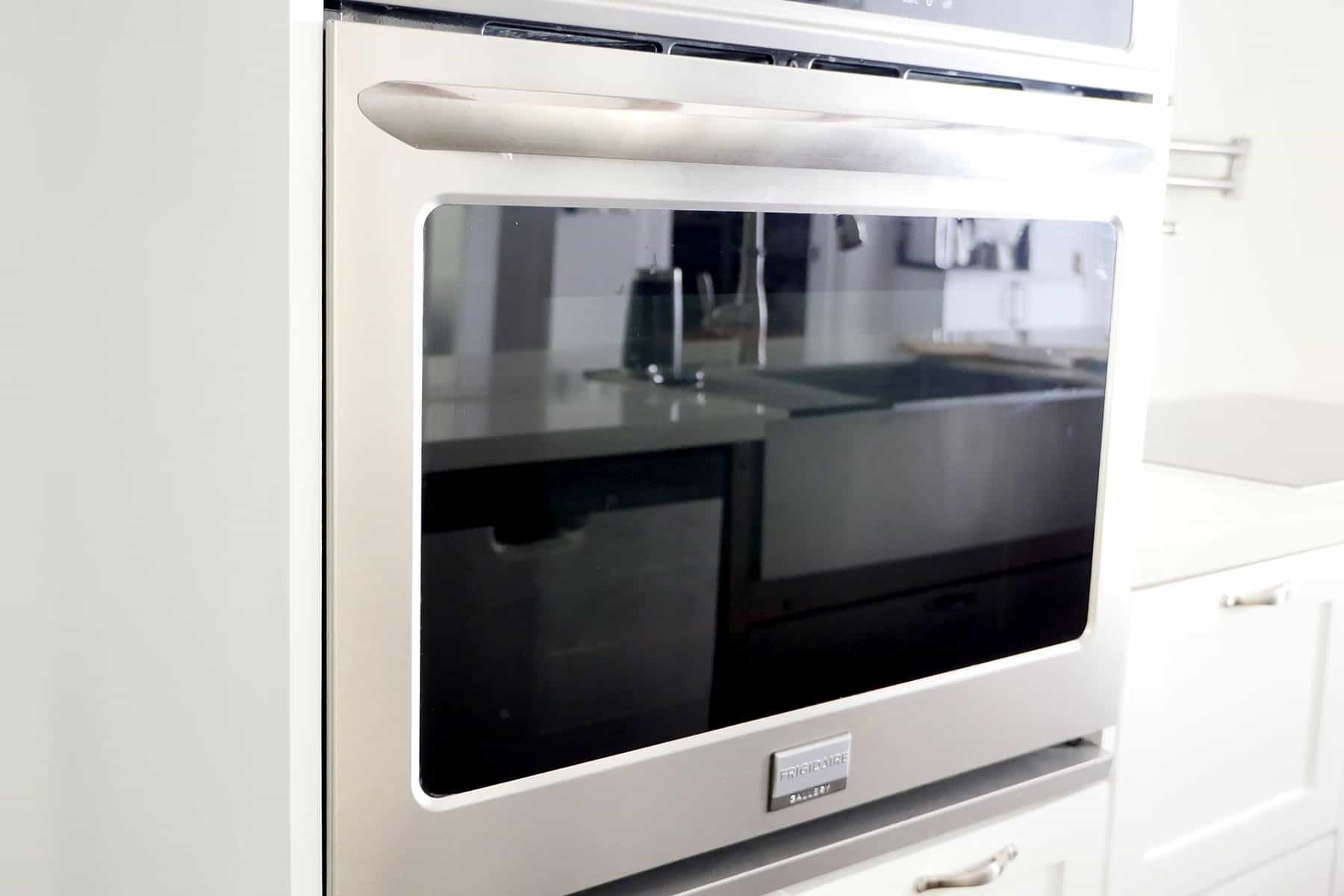 Preheating oven.