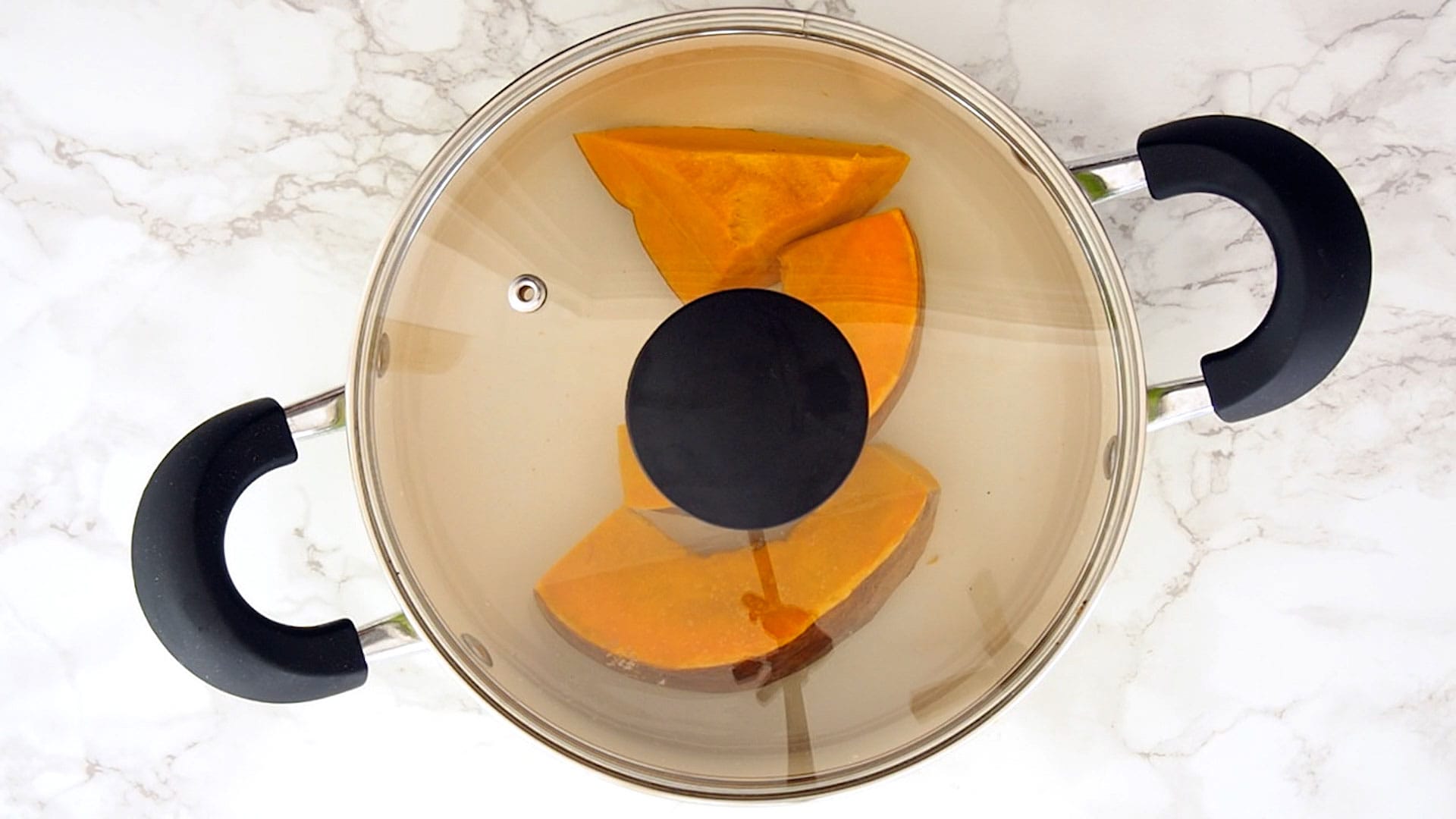 Boil pumpkin.