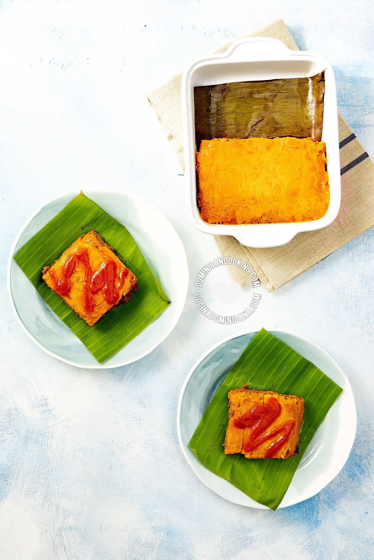 Pastelon en hoja.