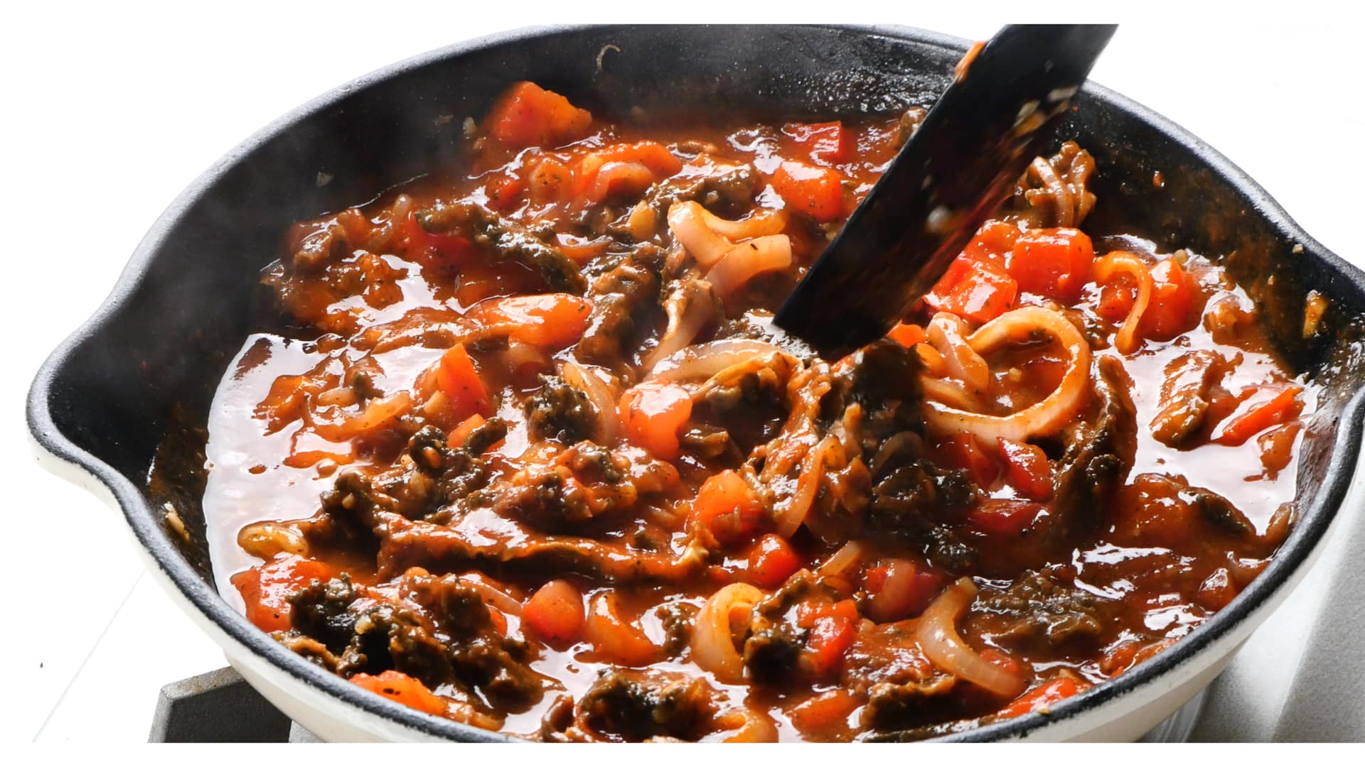 Cooking sauce.