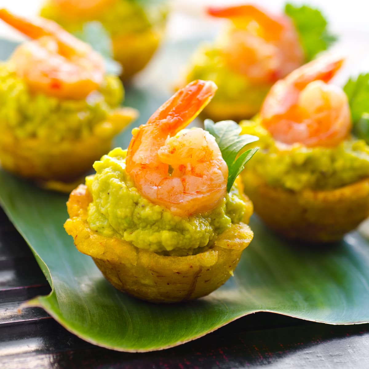 Tostones rellenos.